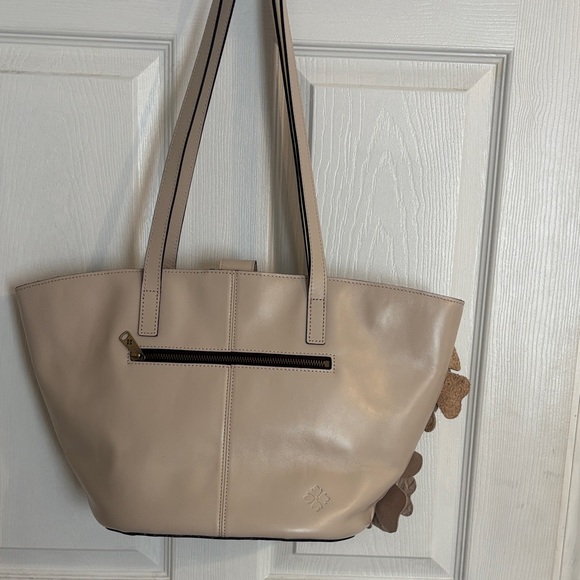 New Patricia Nash Elegant Chalk White Floral Tote Bag - Picture 4 of 9